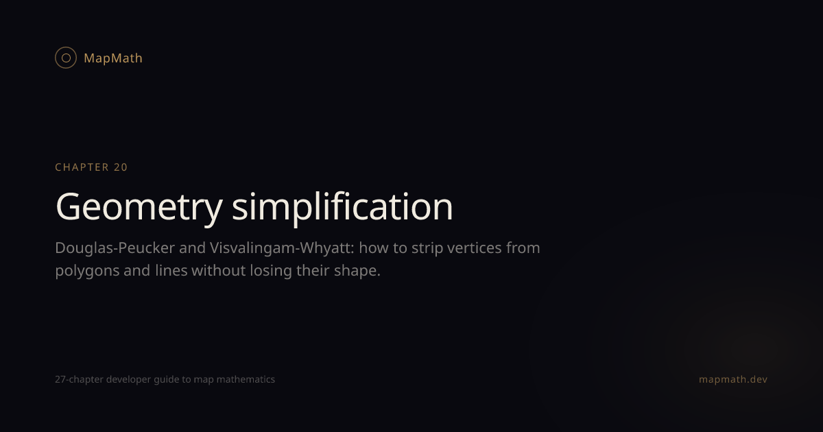 Geometry simplification · MapMath · MapMath